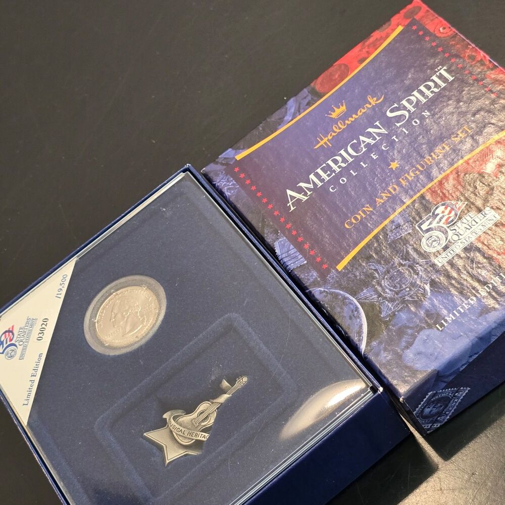 Tennessee 2002 coin and figurine set Hallmark State quarter American Spirit col